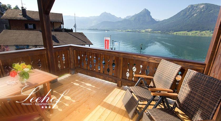 Pension Seehof Appartements Sankt Wolfgang im Salzkammergut ภายนอก รูปภาพ