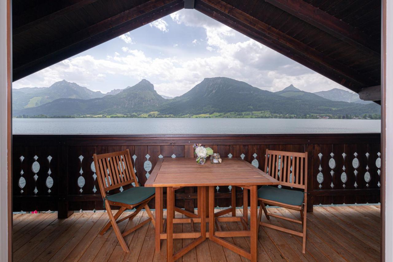 Pension Seehof Appartements Sankt Wolfgang im Salzkammergut ภายนอก รูปภาพ