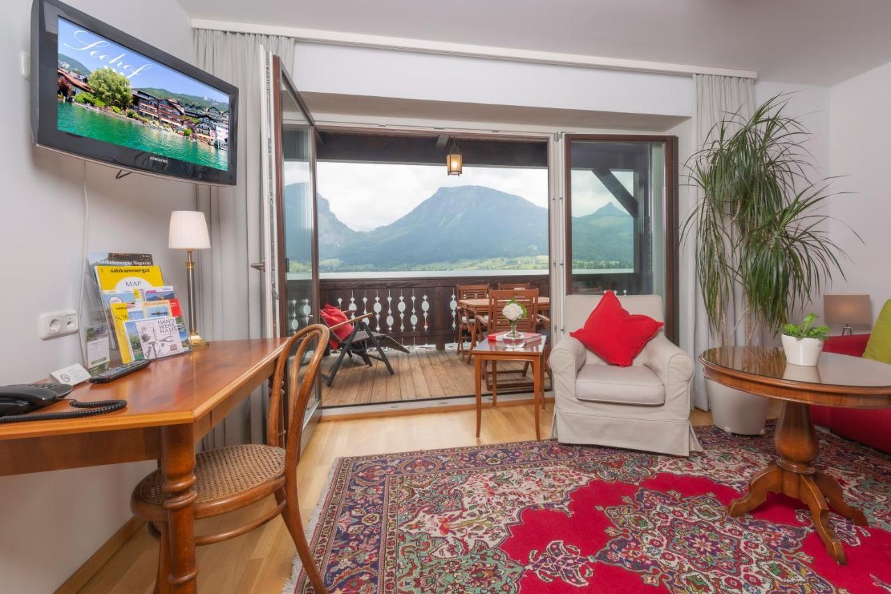 Pension Seehof Appartements Sankt Wolfgang im Salzkammergut ภายนอก รูปภาพ
