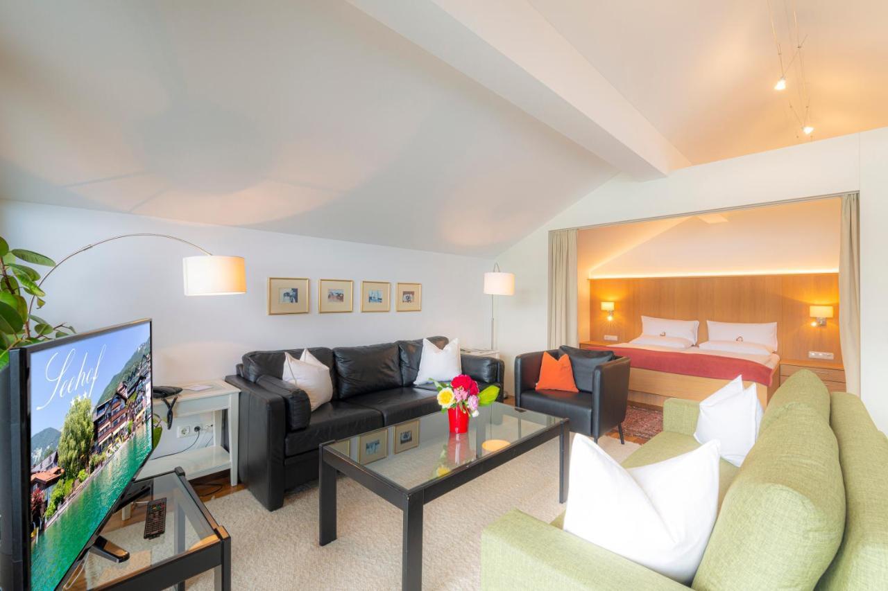 Pension Seehof Appartements Sankt Wolfgang im Salzkammergut ภายนอก รูปภาพ